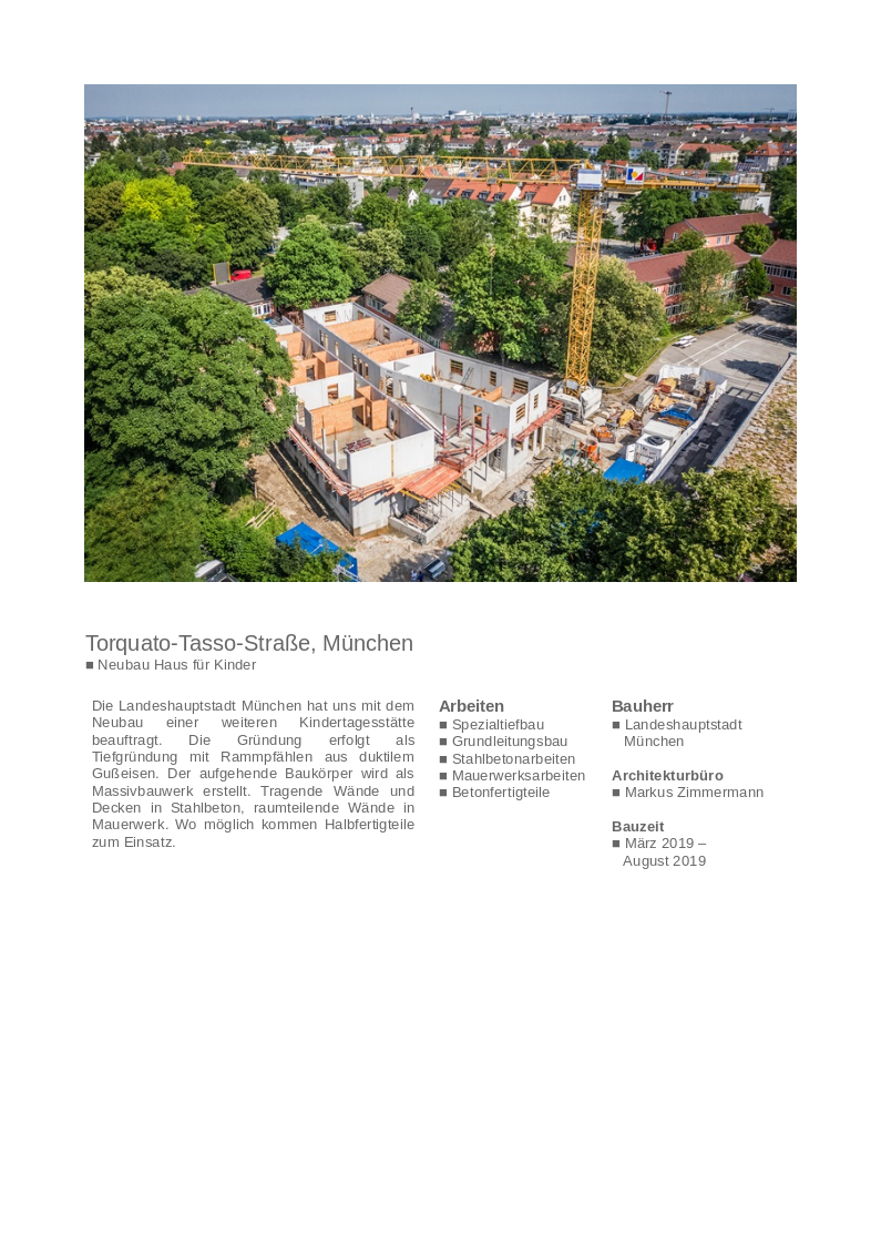 Projekt Torquato-Tasso-Straße